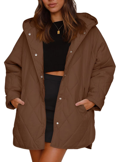 Fleur™ | Veste à capuche matelassée Diamond