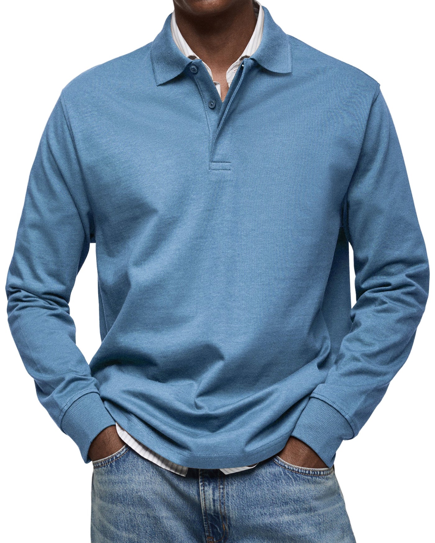 VALENZA™ | POLO DE LUXE À MANCHES LONGUES