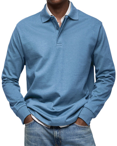 VALENZA™ | POLO DE LUXE À MANCHES LONGUES