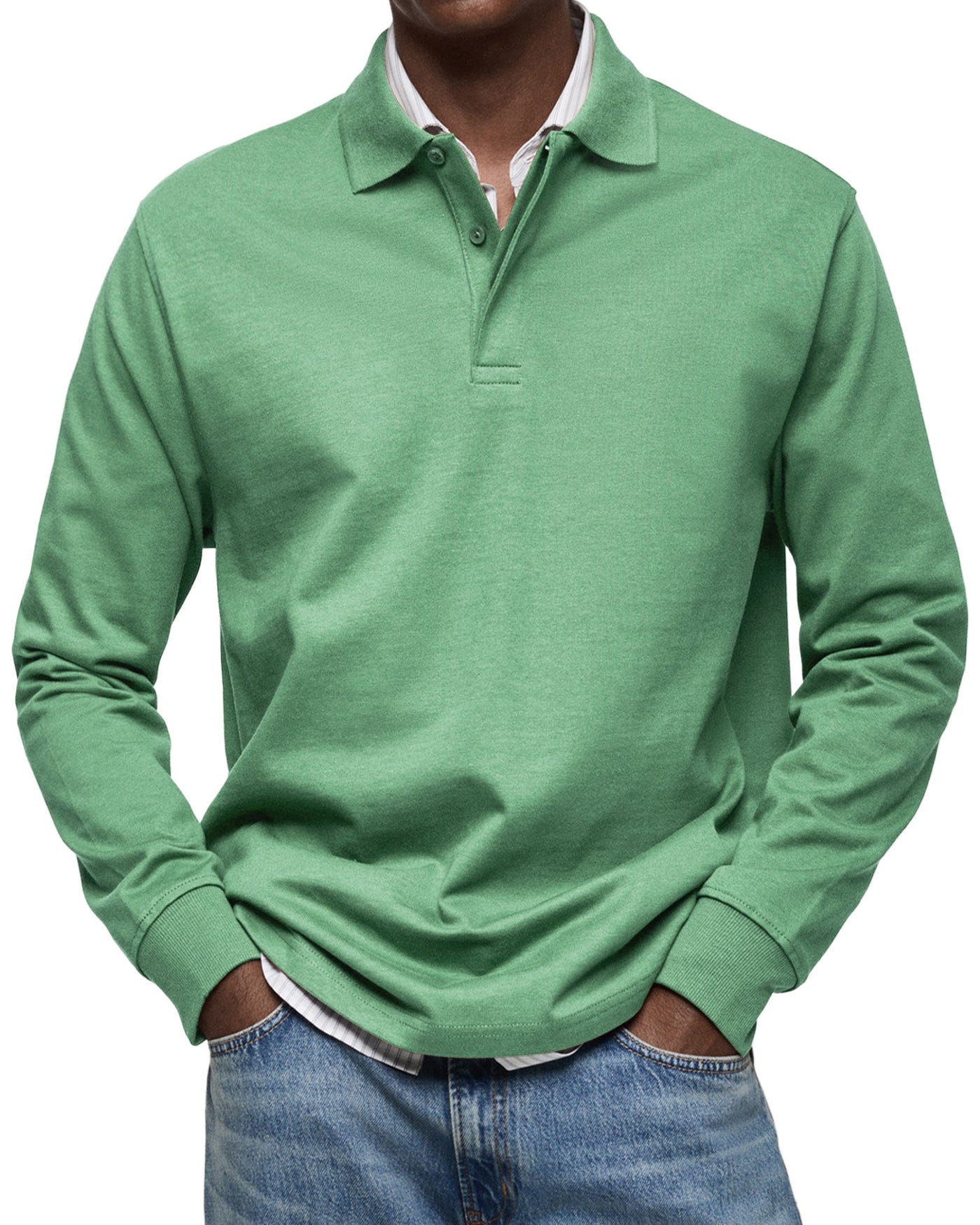 VALENZA™ | POLO DE LUXE À MANCHES LONGUES