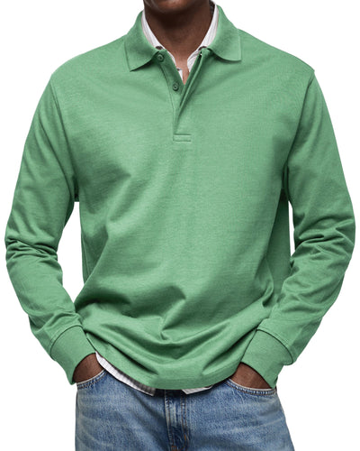 VALENZA™ | POLO DE LUXE À MANCHES LONGUES