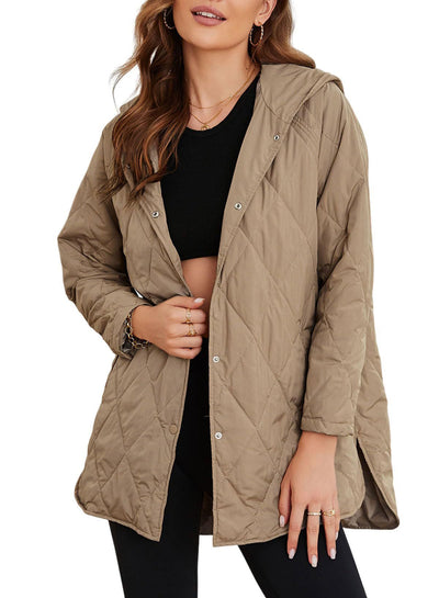 Fleur™ | Veste à capuche matelassée Diamond