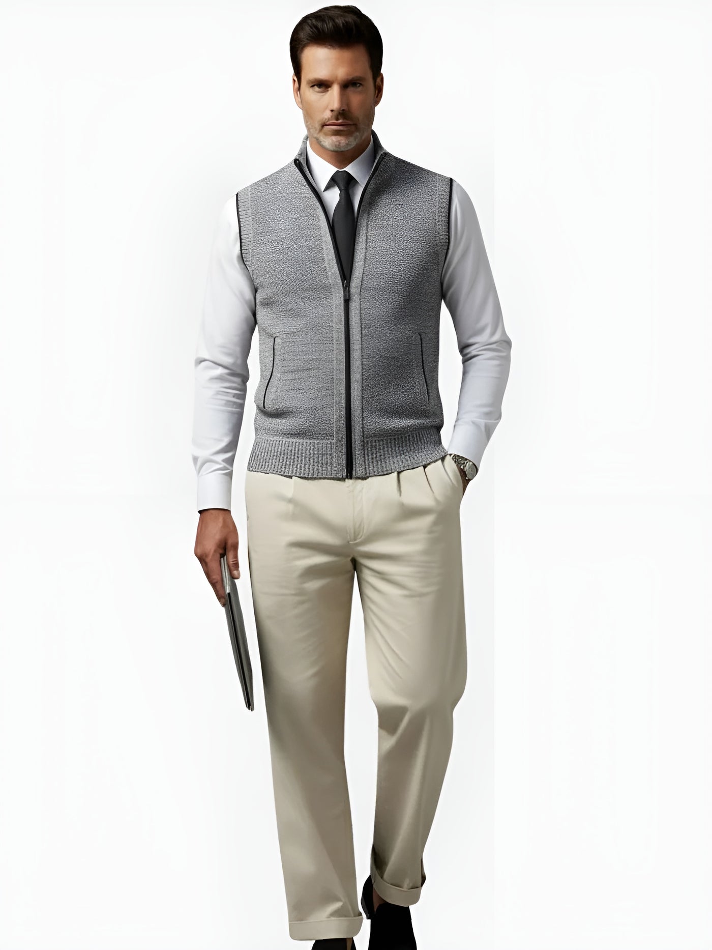 Lucien™ | Gilet élégant avec fermeture zippée intégrale