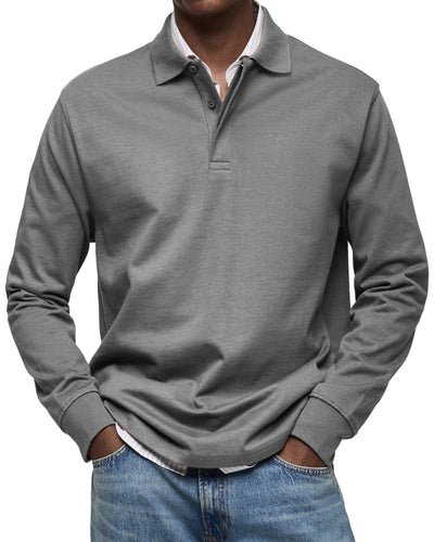 VALENZA™ | POLO DE LUXE À MANCHES LONGUES