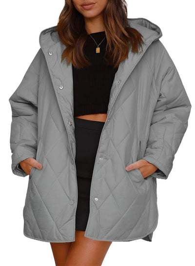 Fleur™ | Veste à capuche matelassée Diamond