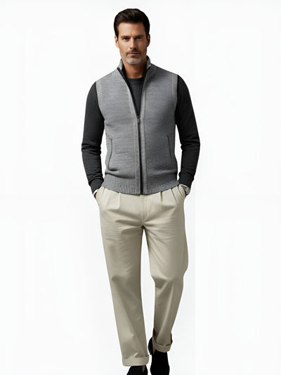 Lucien™ | Gilet élégant avec fermeture zippée intégrale