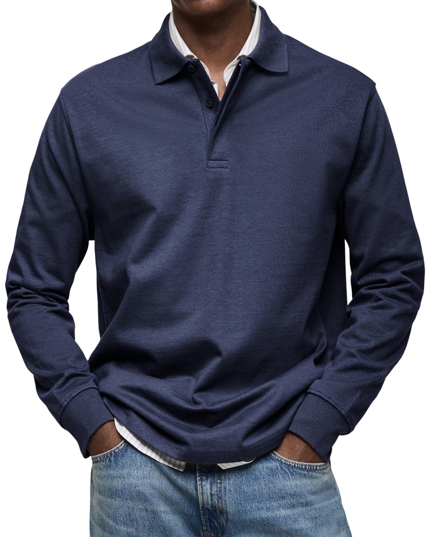 VALENZA™ | POLO DE LUXE À MANCHES LONGUES