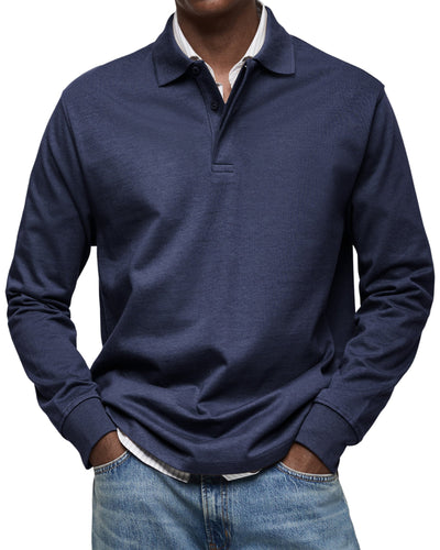 VALENZA™ | POLO DE LUXE À MANCHES LONGUES