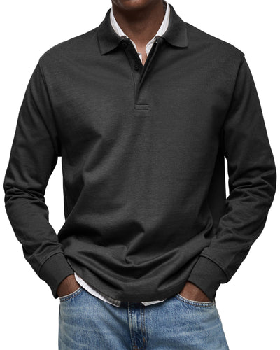 VALENZA™ | POLO DE LUXE À MANCHES LONGUES