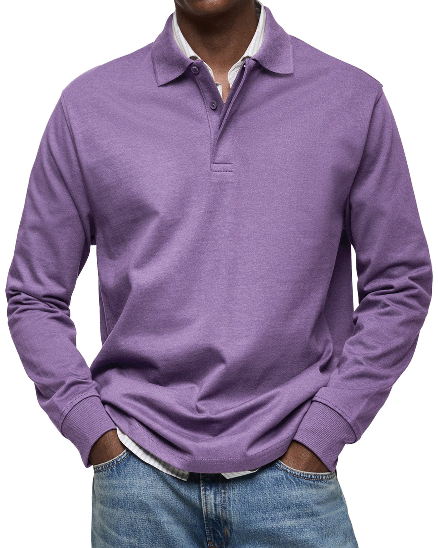 VALENZA™ | POLO DE LUXE À MANCHES LONGUES