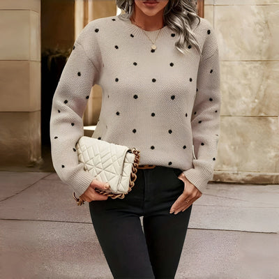 Adèle™ | Pull tricoté à pois