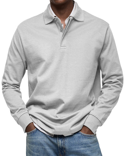 VALENZA™ | POLO DE LUXE À MANCHES LONGUES