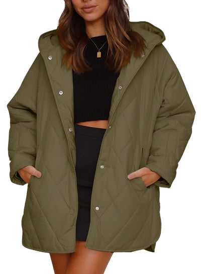 Fleur™ | Veste à capuche matelassée Diamond
