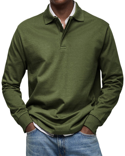 VALENZA™ | POLO DE LUXE À MANCHES LONGUES