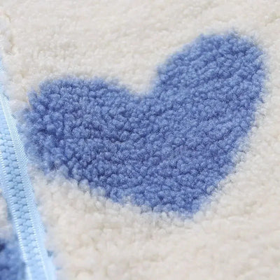 Clara™ | Veste réversible douce à cœurs