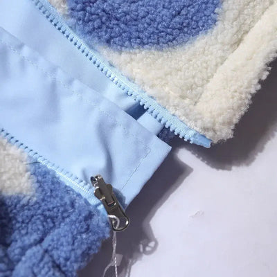 Clara™ | Veste réversible douce à cœurs