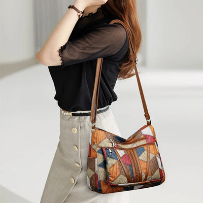 Élodie™ | Sac à main en cuir mosaïque