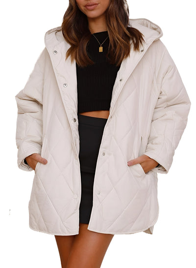 Fleur™ | Veste à capuche matelassée Diamond