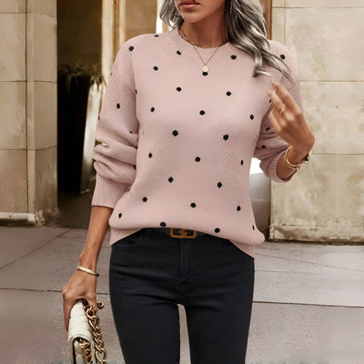Adèle™ | Pull tricoté à pois