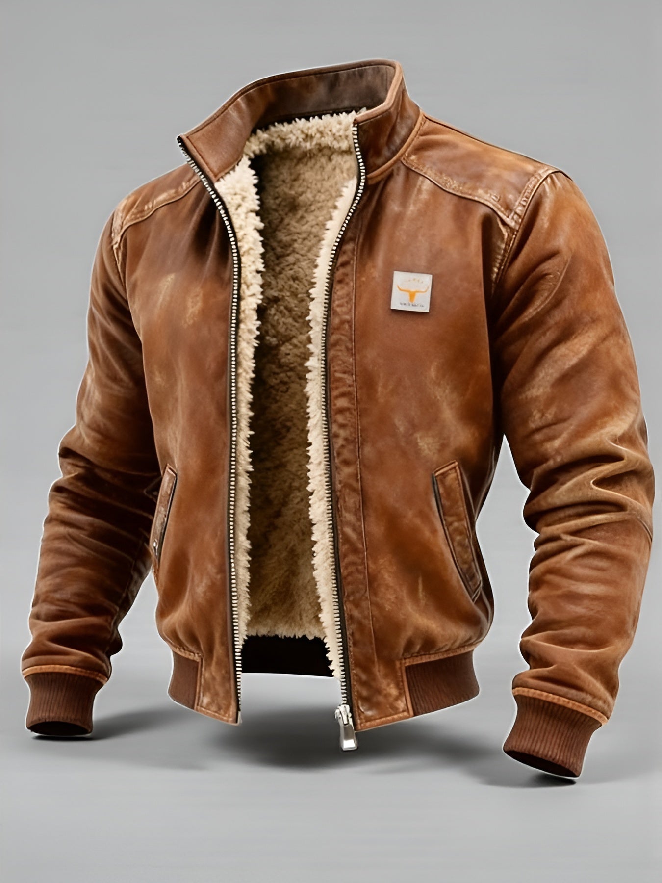 Olivier™ | Veste thermique en cuir