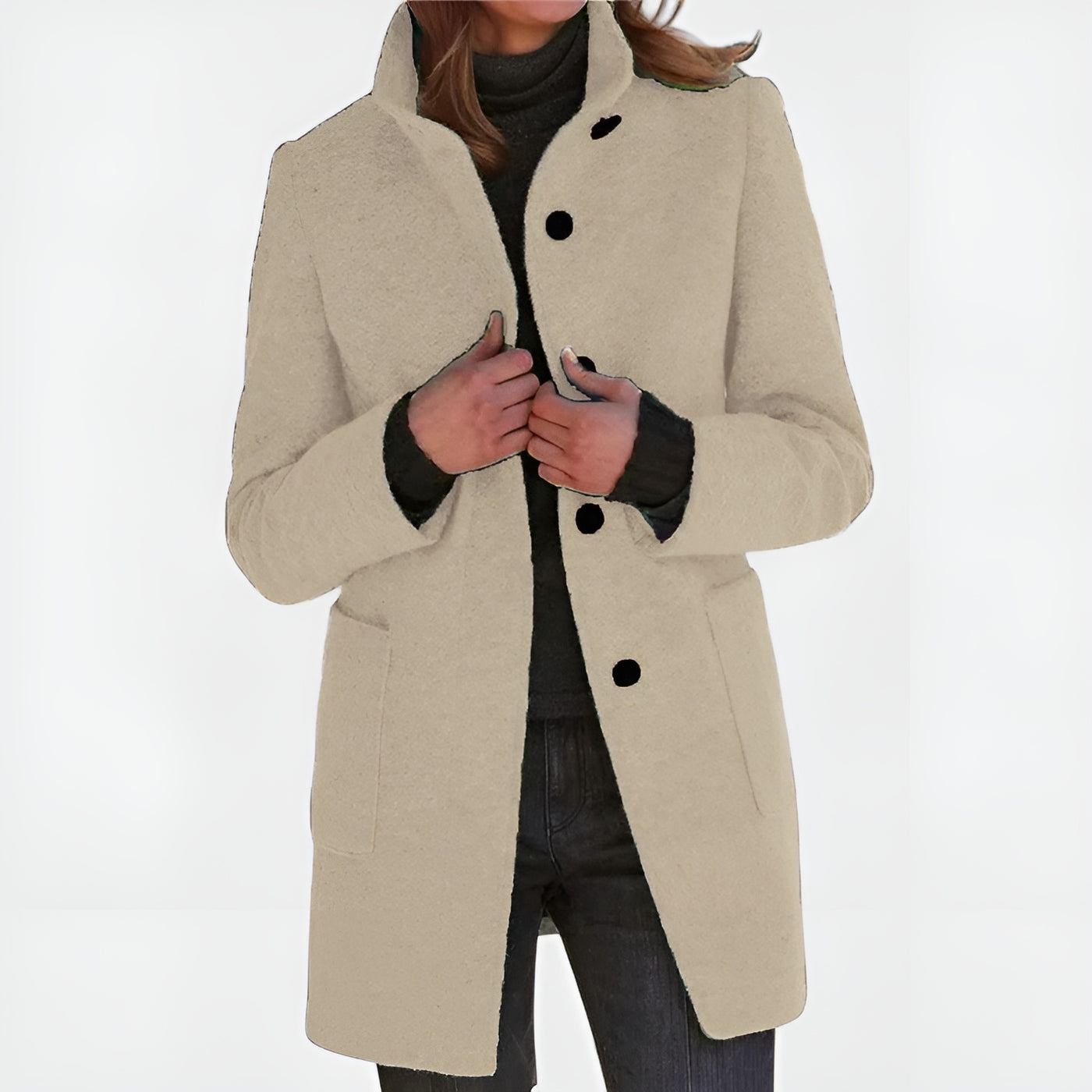 Estelle™ | Manteau Femme à Col Montant