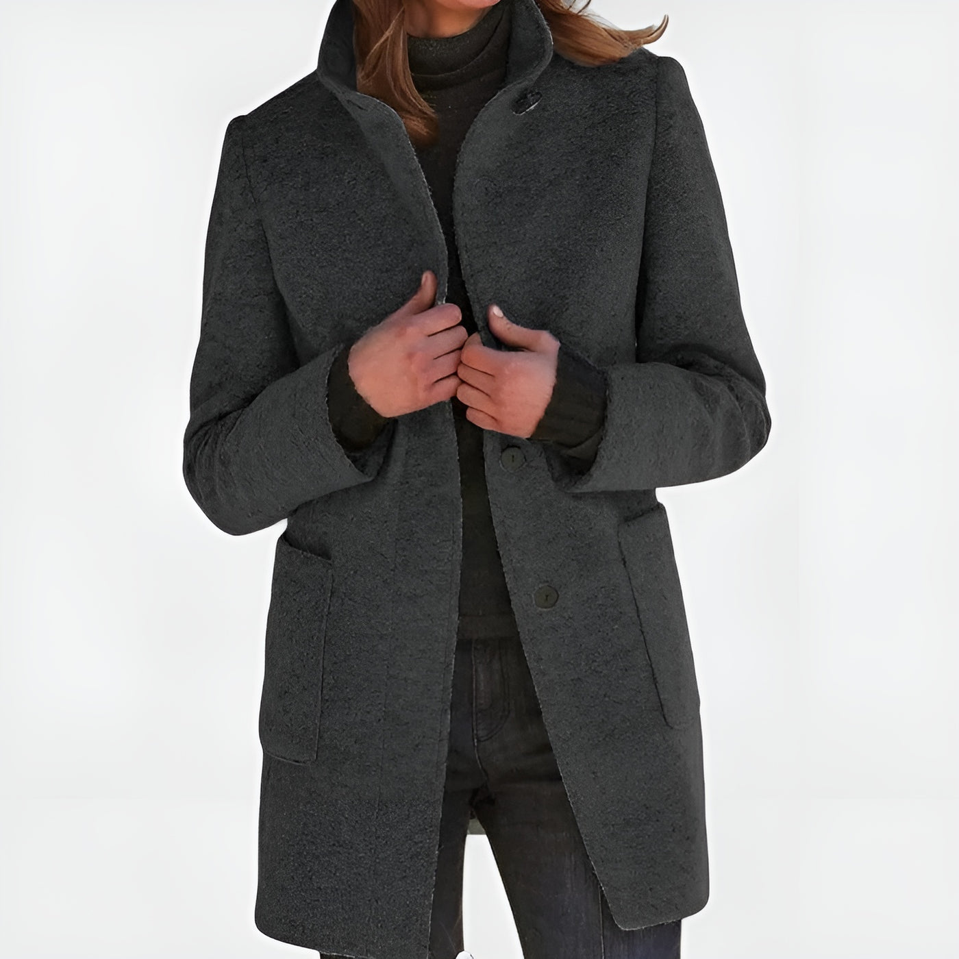 Estelle™ | Manteau Femme à Col Montant