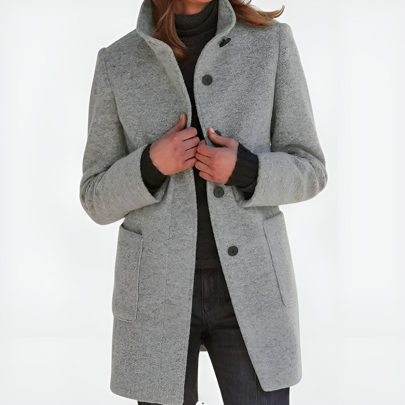 Estelle™ | Manteau Femme à Col Montant