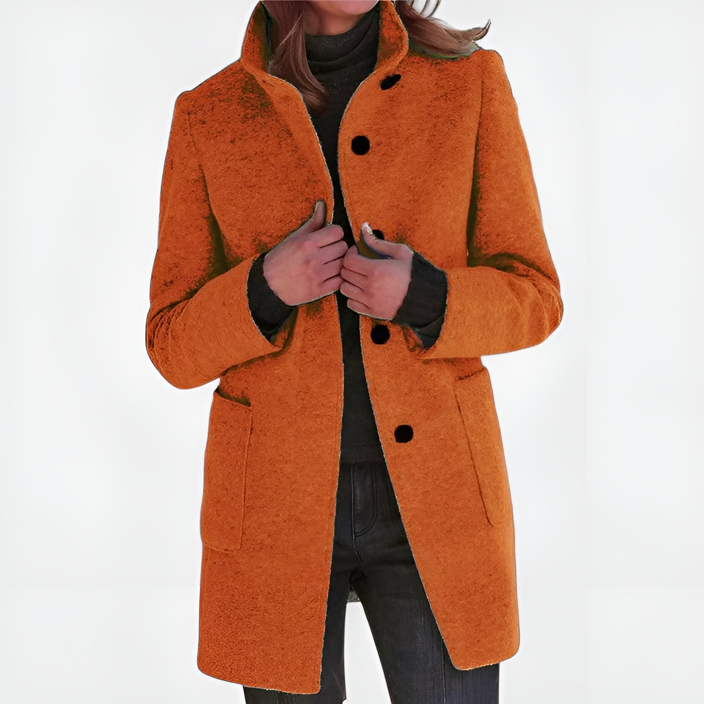 Estelle™ | Manteau Femme à Col Montant