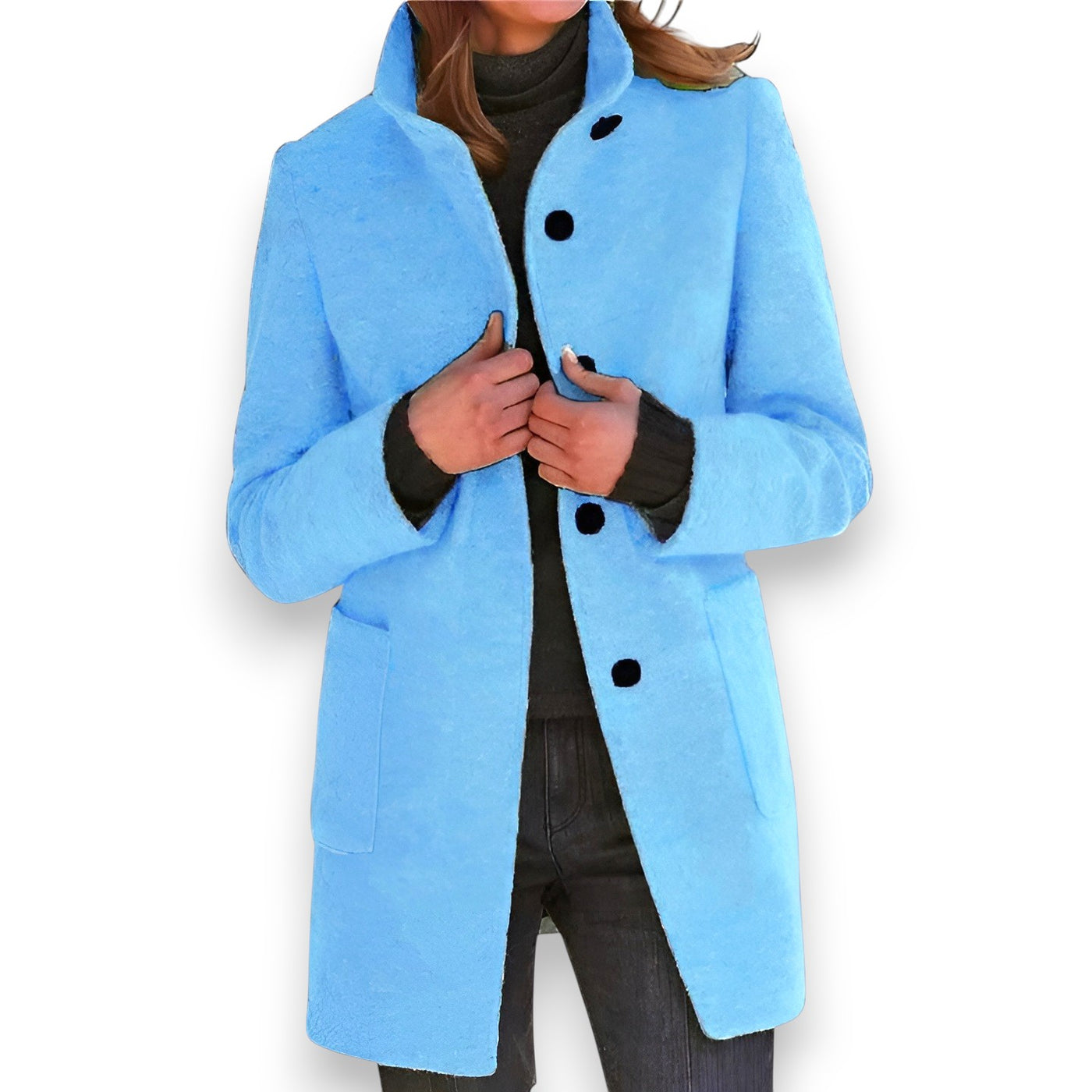 Estelle™ | Manteau Femme à Col Montant