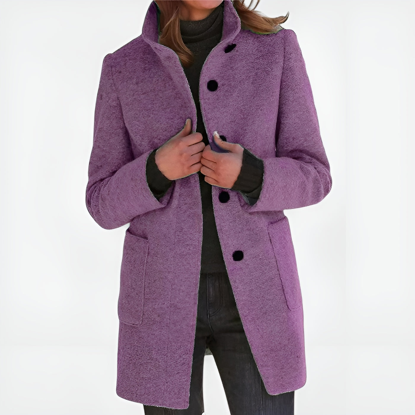 Estelle™ | Manteau Femme à Col Montant