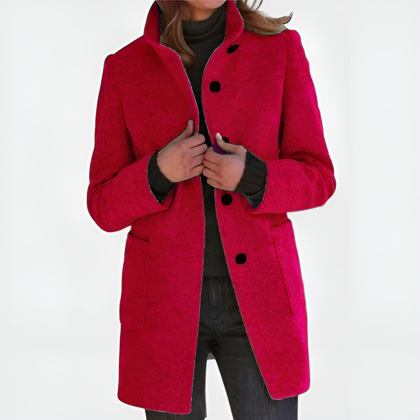 Estelle™ | Manteau Femme à Col Montant