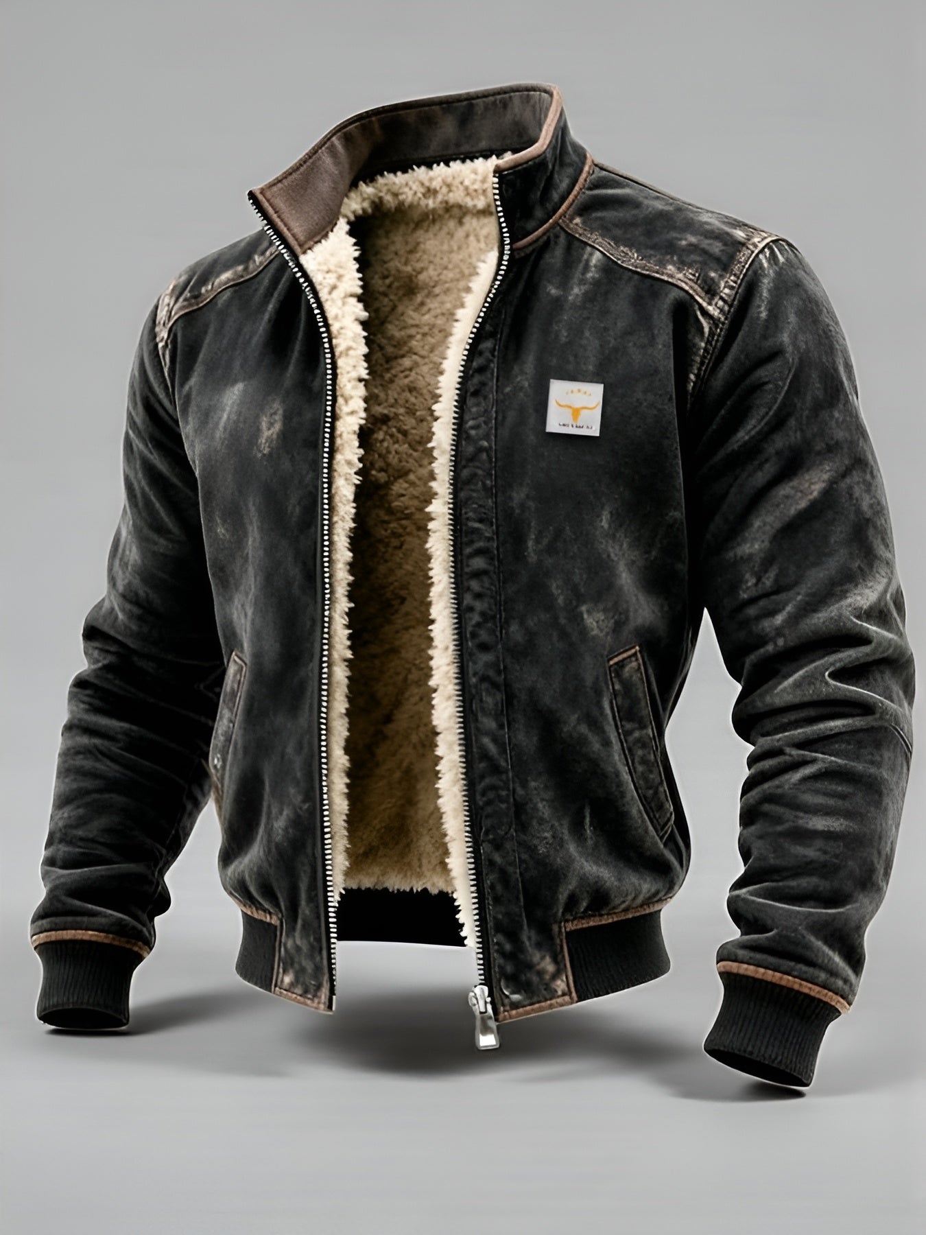 Olivier™ | Veste thermique en cuir